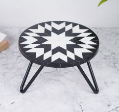 Black and White Cake Stand for Pastry, Fruit or Cakes