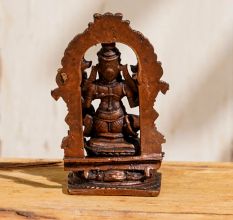 Handmade Statue of Lord Narasimha with Goddess Lakshmi for Worship