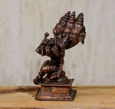 Lord Brahma Copper Statue for Prayer Room