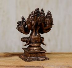 Lord Brahma Copper Statue for Prayer Room