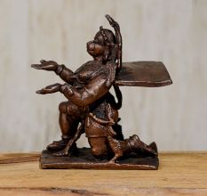 Handmade Copper Statue of Lord Hanuman for Worship