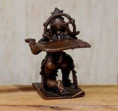 Handmade Copper Statue of Lord Hanuman for Worship