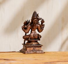 Handmade Goddess Rajarajeshwari Copper Statue