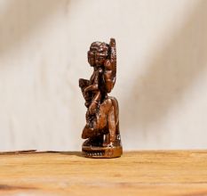 Indian Lord Dattatreya Statue Made of Copper