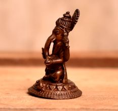 Handmade Copper Lord Ganesha Idol for Worship