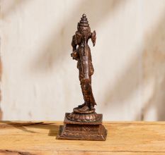 Traditional Copper Statue of Goddess Parvati