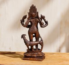 Copper Statue of Lord Bhairava for Decoration