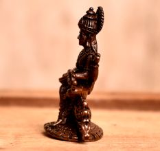 Handmade Goddess Saraswati Copper Murti