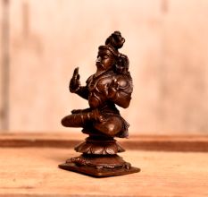 Seated Ved Vyasa Copper Statue for Home Decor