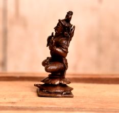 Seated Ved Vyasa Copper Statue for Home Decor