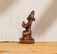 Handmade Lord Garuda Copper Statue in Antique Finish