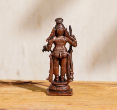 Indian Copper Udupi Krishna Statue for Decoration