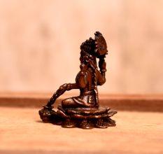 Handmade Goddess Dhana Lakshmi Copper Statue for Decoration