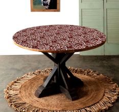 Handmade Table Top in Dark Colour for Decor