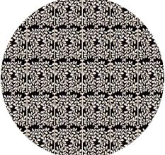 Black & White Leaf Patterned Table Top