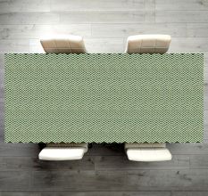 Eye-Catching Green & White Table Top