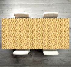 Brown Leaf Patterned Table Top for Decoration