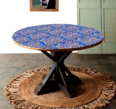 Lovely Blue Colour Table Top for Dining Table