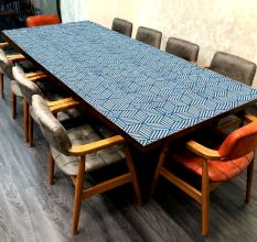 High Quality Blue & White Coloured Table Top