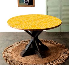 Vibrant Yellow Table Top for Coffee Table