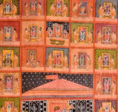 Lovely Pichwai Painting of Hindu God for Temple