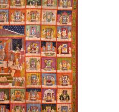Lovely Pichwai Painting of Hindu God Temple