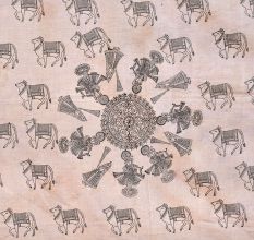 Beautiful Cow Patterns Pichwai Painting for Decoration