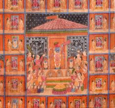 Hand-Painted Hindu God Painting for Prayer Room
