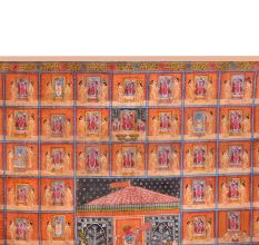 Hand-Painted Hindu God Painting for Prayer Room