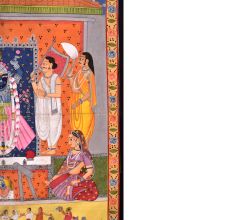 Eye-Catching Pichwai Painting of Hindu God for Temple