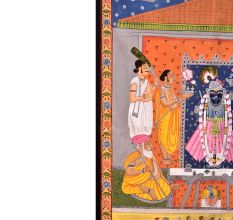 Eye-Catching Pichwai Painting of Hindu God for Temple