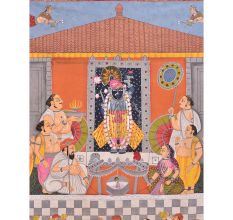 Beautiful Pichwai Paitning of Lord Shrinathji for Temple