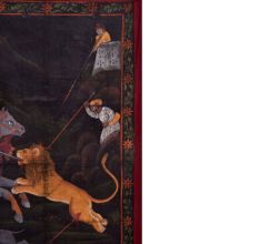 Hunting Scenery Pichwai Painting for Home Decoration