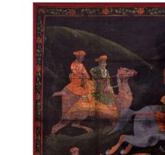 Hunting Scenery Pichwai Painting for Home Decoration