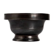 Elegant Dark Brown Holy Bowl for Decor
