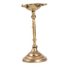 Glossy Brass 5 Jyots Oil Lamp for Decoration