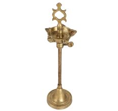 Handmade Rugged Brass Oil Lamp