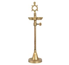 Handmade Rugged Brass Oil Lamp