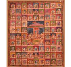 Auspicious Pichwai Painting of Hindu God for Temple