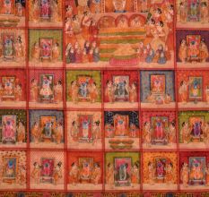 Auspicious Pichwai Painting of Hindu God for Temple