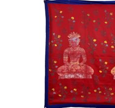 Hand-Painted Pichwai Painting of Meditating Jain Gurus