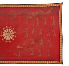 Beautiful Pichwai Painting on Red Fabri Cloth