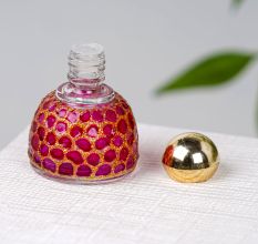 Adorable Pink Colour Bottle Made of Glass