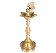 Brass Peacock Oil Lamp for Home Decoration