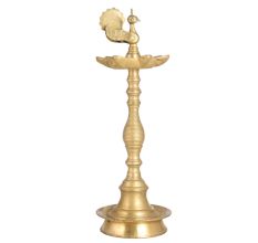 Brass Peacock Oil Lamp for Home Decoration