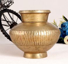 Antique Finish Brass Holy Water Pot