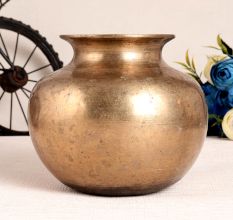 Round Plain Water Pot Lota for Decoration