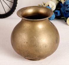 Plain Brass Water Pot for Flower Pot