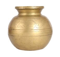 Used Indian Brass Lota for Decoration