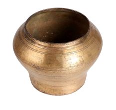 Used Brass Pot in Himalayan Art